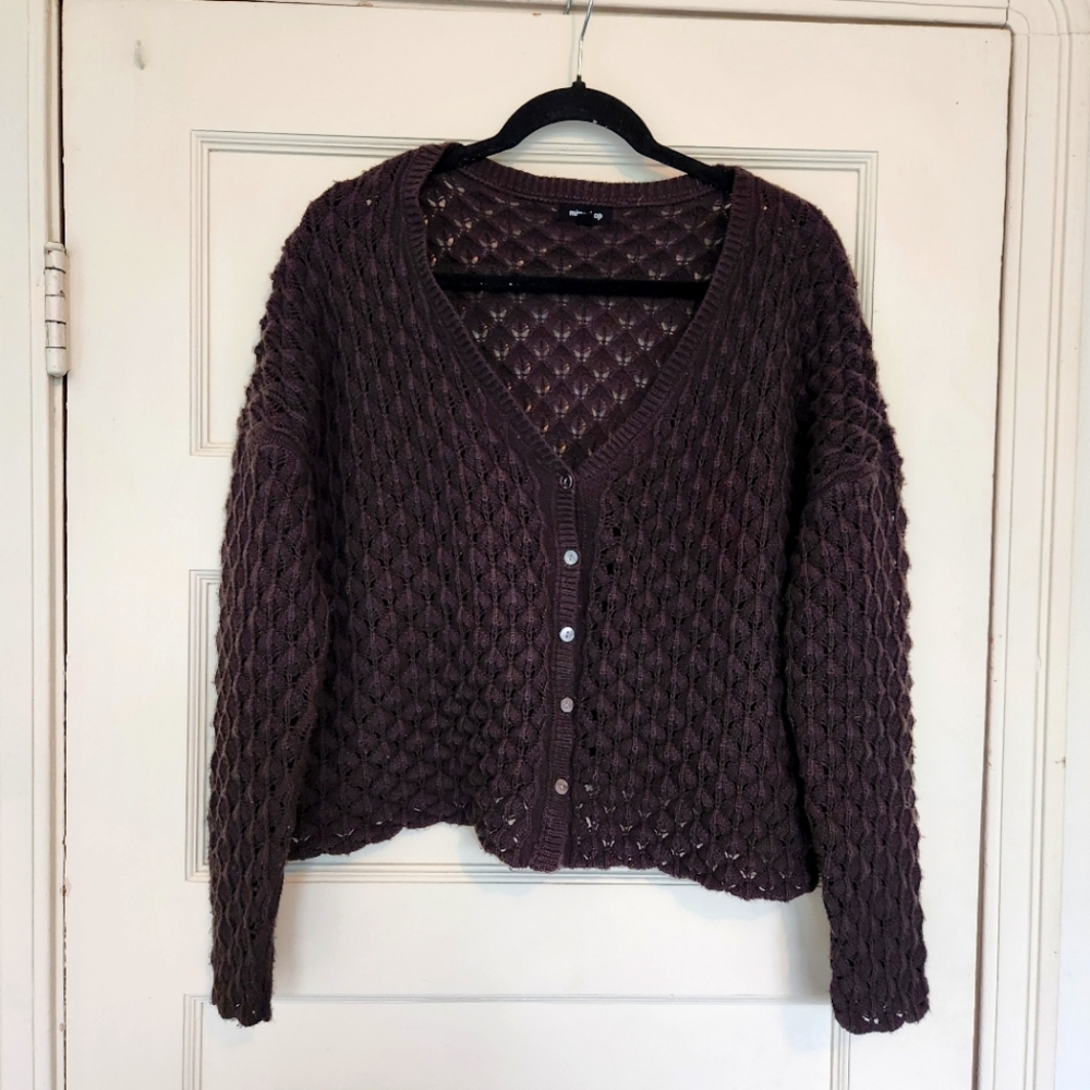 Mittoshop Brown Cardigan Womens Small